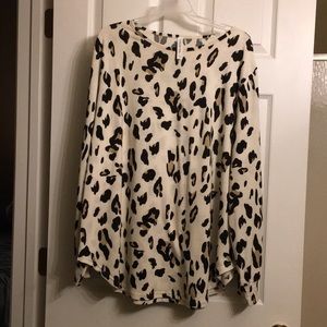 Leopard print top